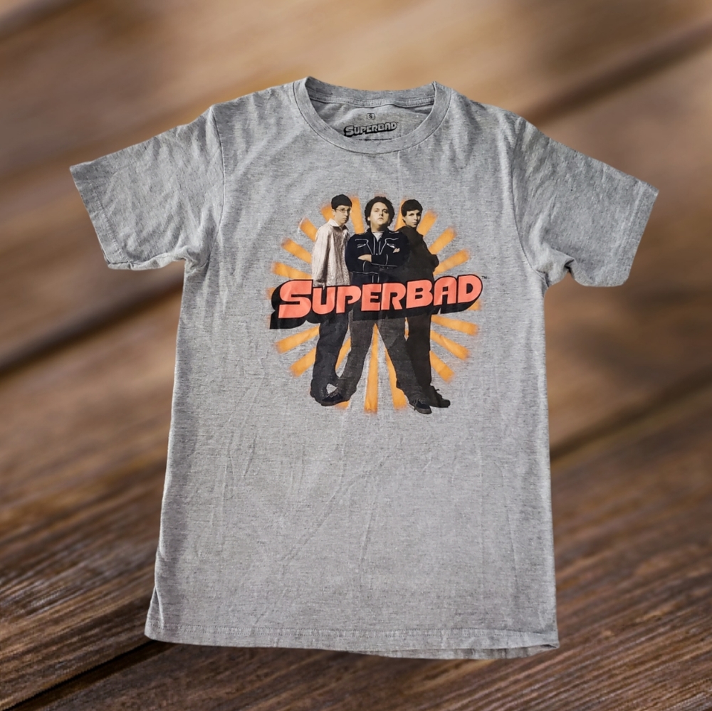 Superbad Ripple Junction Gray Graphic Shirt / Jr. size Small